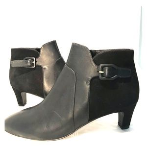 Cole Haan Black Leather Ankle Boots